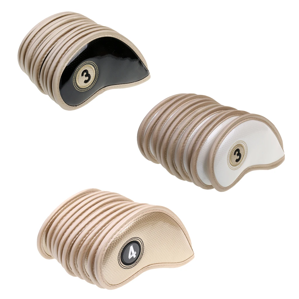 

10 шт. Гольф Клубные туфли с металлическим носком; Крышка из искусственной кожи гольф клуб головные уборы