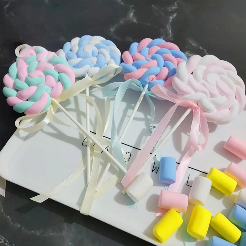 50%HOTLollipop Decor Cute Vivid Resin Creative Visual Effect Lollipop Display for Home