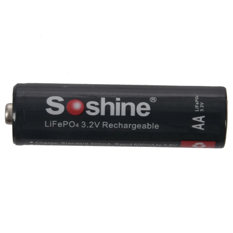 Soshine 2 шт 3 V 1800Mah Lifepo4 18650 батарея и 1 700Mah Aa /14500 для маленького фонарь | Электроника
