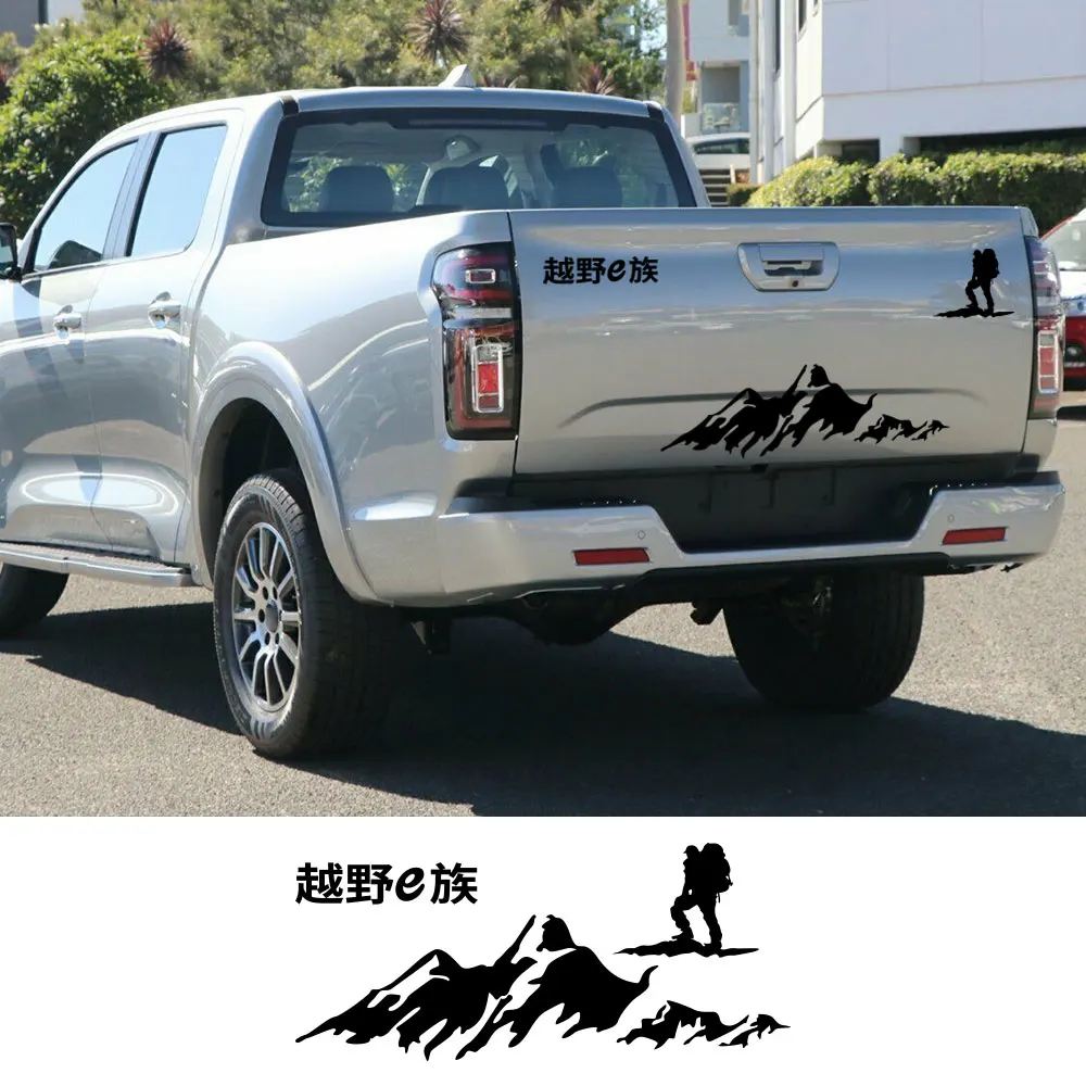 Наклейки на заднюю дверь грузовика GWM Poer Pao виниловая пленка для декора наклейки