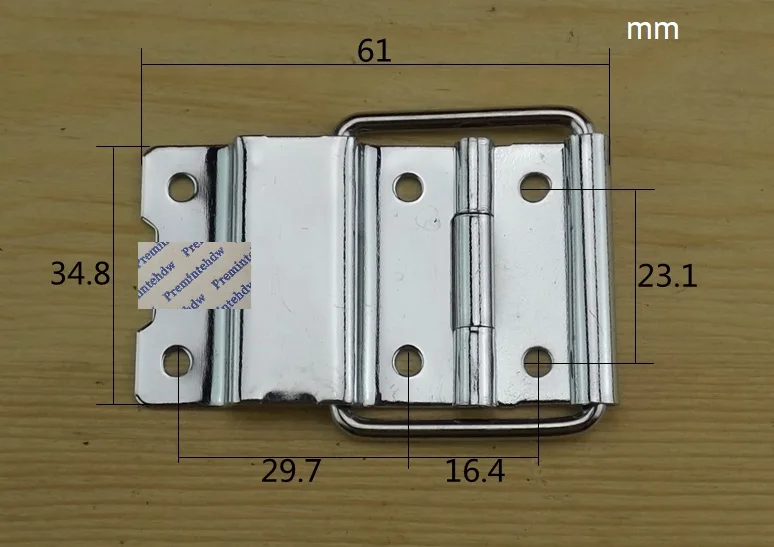 2 шт./лот хромированная сталь дорожный полёт AudioTool Box чехол стойки шарнира - Цвет: 61-35mm
