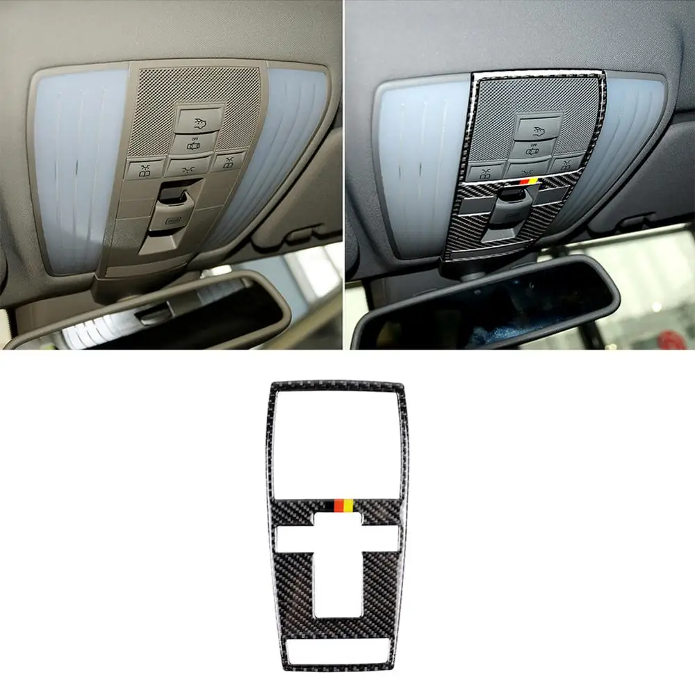 

Benz Carbon fiber Car Reading Light Trim Decorative Cover for Benz Mercedes C/E class