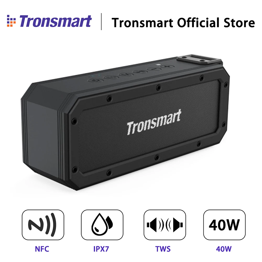 40 Вт Tronsmarts элемент силы+ BT Динамик NFC Tri-бас стерео сабвуфер IPX7 Водонепроницаемый