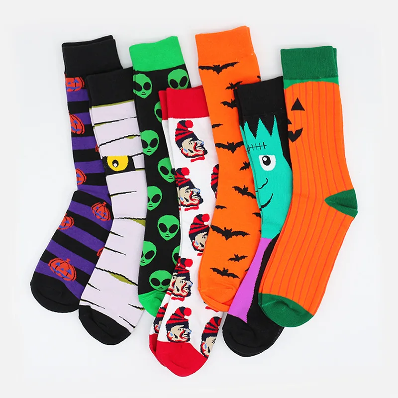 

Bats Funny Pumpkin Cartoon Socks Men's And Women's Ankle Socks Halloween Cosplay Cotton Crew Socks Spring Autumn Casual Socks