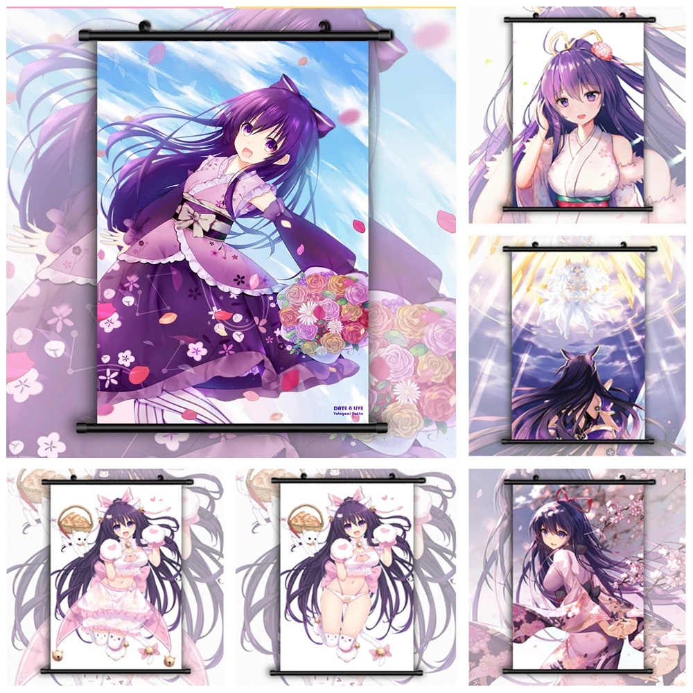 Date a Live Tohka Yatogami Аниме Манга HD печать на стене постер свиток|Рисование и