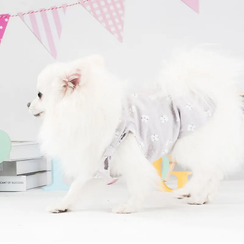 Pet Dog Small Fresh Halter Top Camisole Dress Spring Summer Skirt Supplies For Medium |