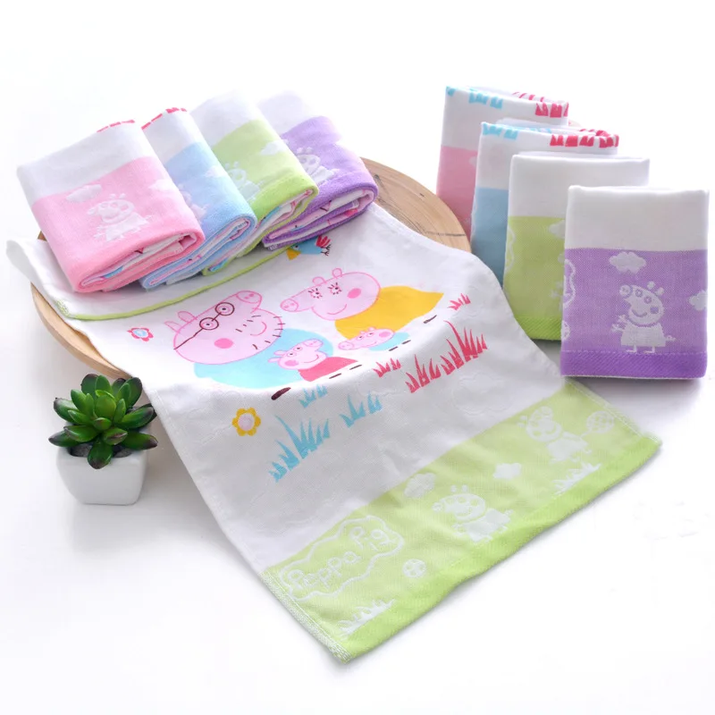 Детское полотенце для лица Peppa Pig детское банное из чистого хлопка с милым
