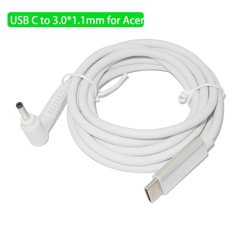 USB Type C PD зарядный кабель 3 0X1 1 мм штекер переходник для Asus Samsung Acer 19 в ноутбук