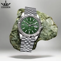 cissden mens automatic mechanical wristwatch stainless steel divers watch sapphire glass men watch reloj hombre nh35a movement