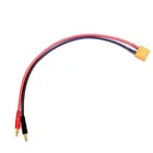 Зарядный кабель с вилкой типа банан XT90-4 мм, 30 см, 12AWG14AWG