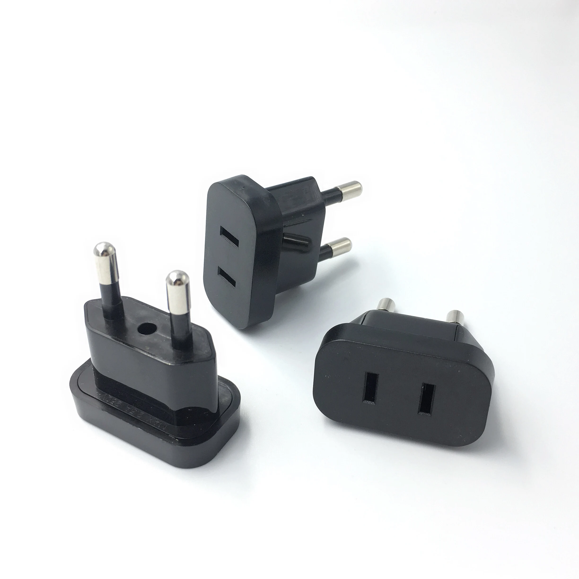 

4.0mm 4.8mm pins Safety Retardant Material Power Plug Converter Travel Adapter US to EU Europe High Power