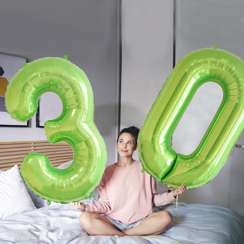 Фольгированные воздушные шары Chicinlife 2 шт. 40 Дюймов 30 50 60 70 80 90 лет для вечеринки в