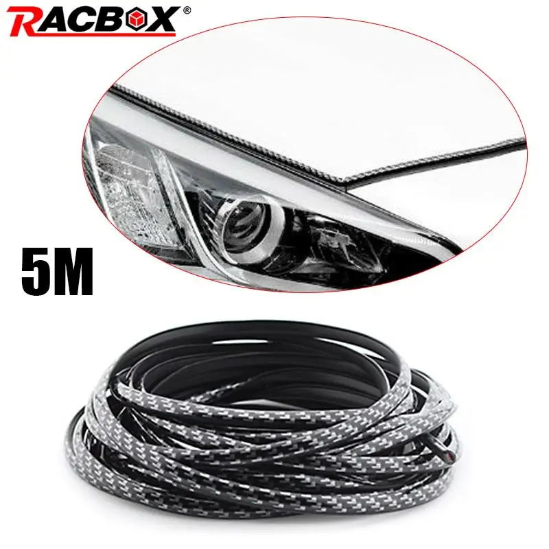 Защитная лента для кромок автомобильной двери 5 м резиновая U-образная