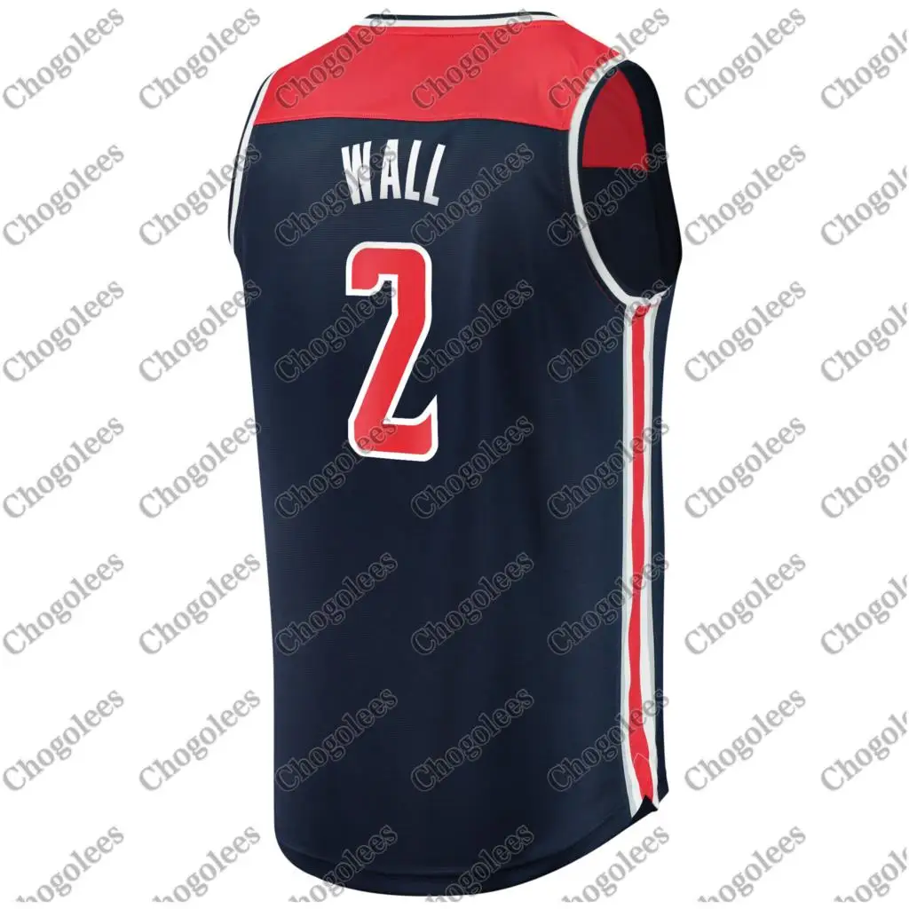 

Men Basketball Jersey John Wall Washington Branded Fast Break Jersey Statement Edition Navy