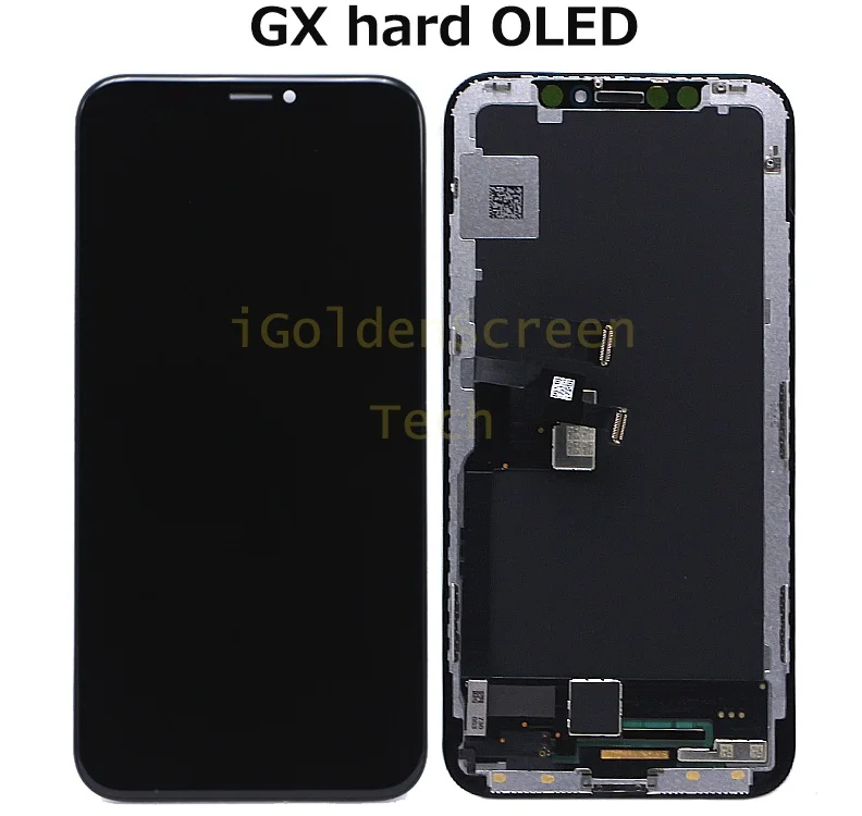 Высокое качество OLED Замена для iphone X ЖК-дисплей с кодирующий преобразователь сенсорного экрана в сборе для iphone X ЖК-экран - Цвет: GX hard OLED