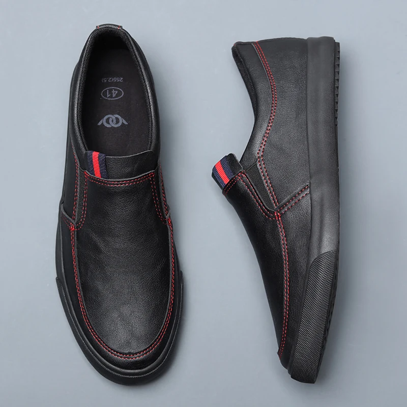 Новинка Мужская повседневная кожаная обувь Сезон весна-осень Дизайнерские
