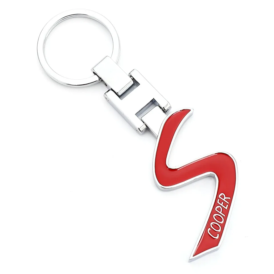 3D Metal S Emblem Car Keychain Key Ring for BMW Mini Cooper One JCW Clubman Countryman Paceman R56 R55 R60 R61 F55 F56 F54 F60 | Автомобили