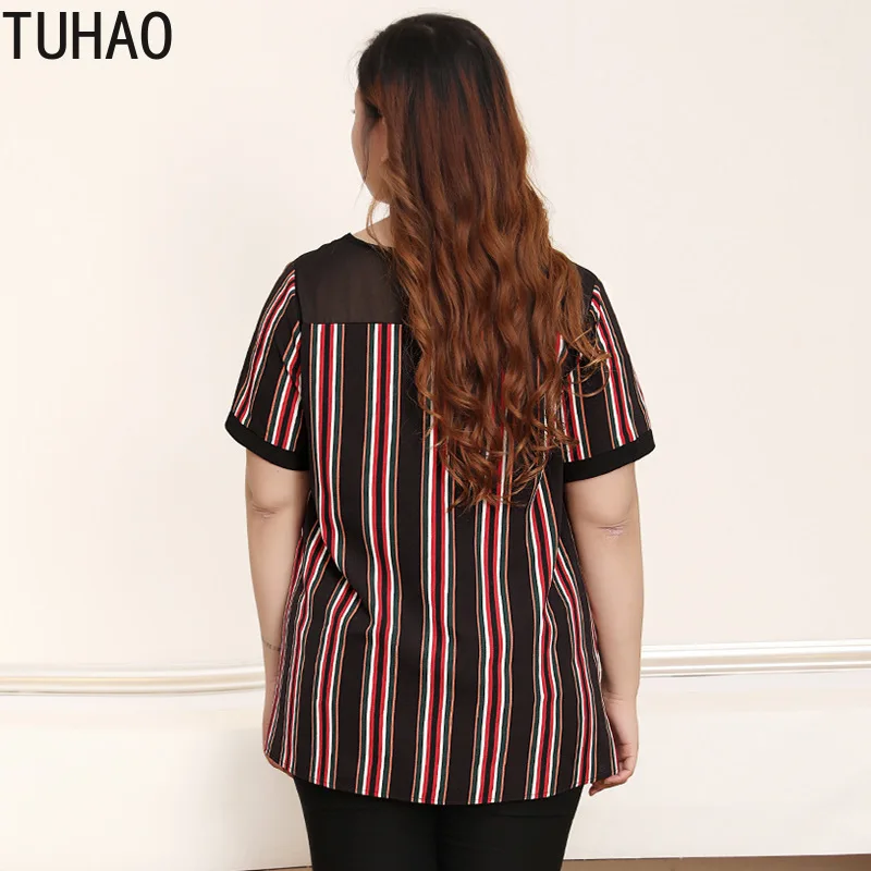TUHAO женские топы элегантные официальный леди Buiness Стиль 10XL 8XL 6XL размера плюс