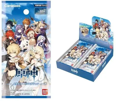 

Bandai Genuine Original Genshin Impact Collection Battle Card Kids Gift Toys