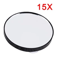 portable vanity mini pocket round makeup mirrors 5x 10x 15x magnifying mirror with two suction cups compact cosmetic mirror tool