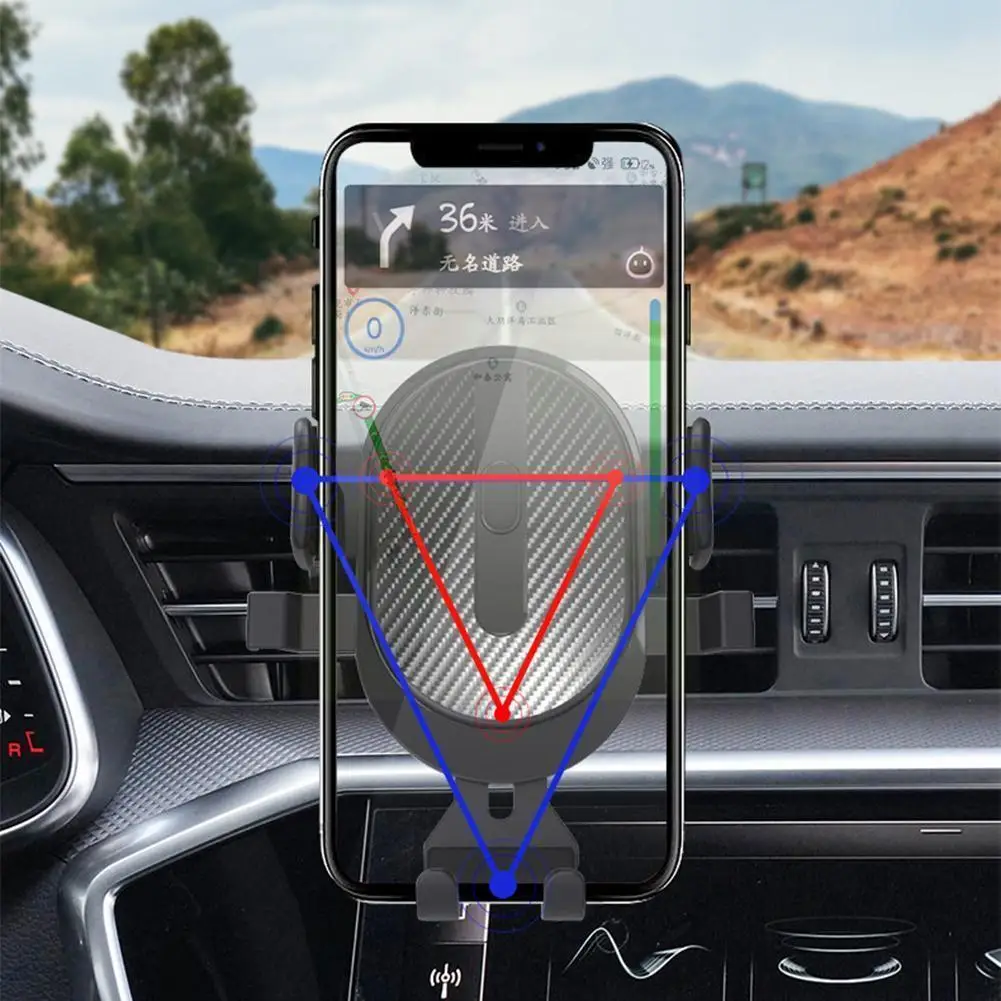 

Универсальный автомобильный держатель с креплением на вентиляционное отверстие, автомобильный держатель сотового телефона на присоске, ч...