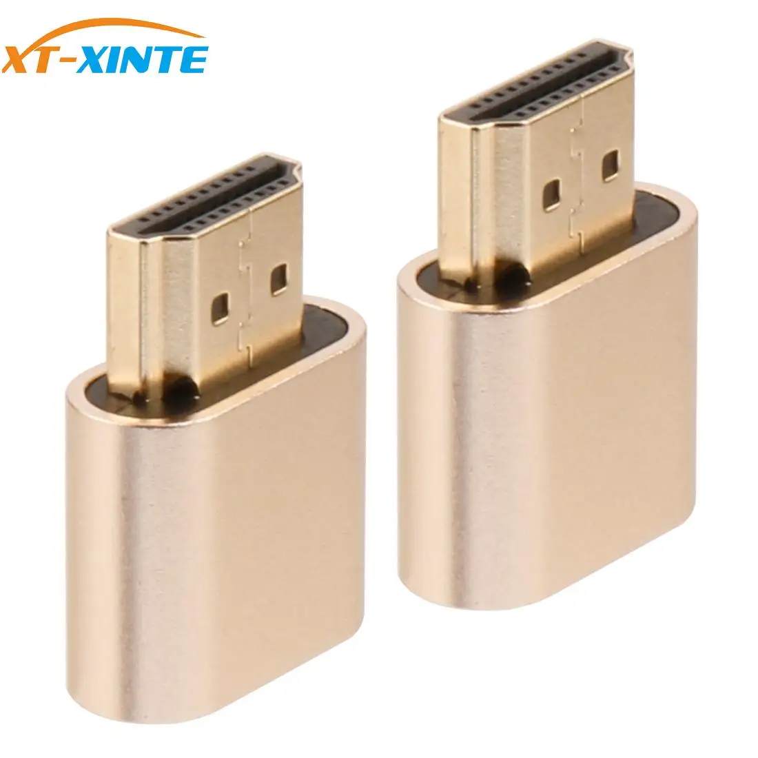 2 шт. VGA адаптер виртуального дисплея HDMI совместимый 1 4 DDC EDID пустышка без головы