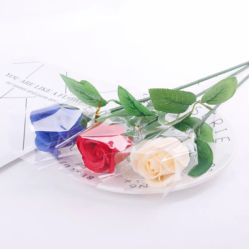 Цветочная Роза для мыла искусственный цветок букет разноцветных роз свадебное