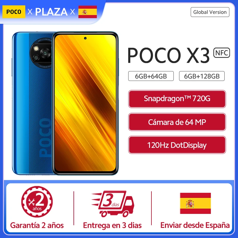 Глобальная версия POCO X3 NFC Смартфон Snapdragon 732G 6 67 'ɿull HD 120 Гц - Цена: 0