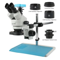 3 5x 90x 7x 45x industry trinocular stereo microscope sony imx307 sensor 1080p hdmi usb video microscope camera for phone repair