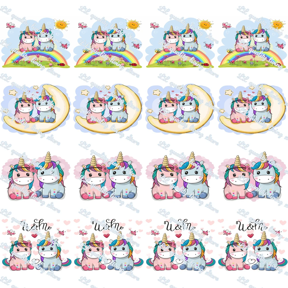 

WL 16mm 22mm 25mm 38mm Cartoon Unicorn Print Grosgrain Ribbon Gift Packaging Bowknot Party Decoration Craft Supplies Wholesale