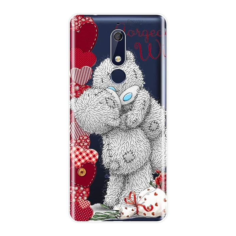 ТПУ Татти Тедди Kawaii Медведь телефонный чехол силиконовый для Nokia 7 1 6 5 3 2 Plus мягкая