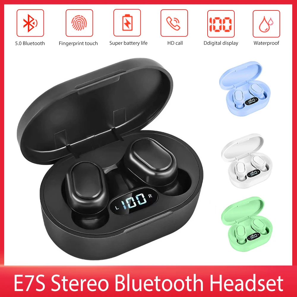 

Wireless Bluetooth 5.0 Earphones with Microphone LED Power Display Stereo HiFi Sound Sports Earbuds For iOS Android Games