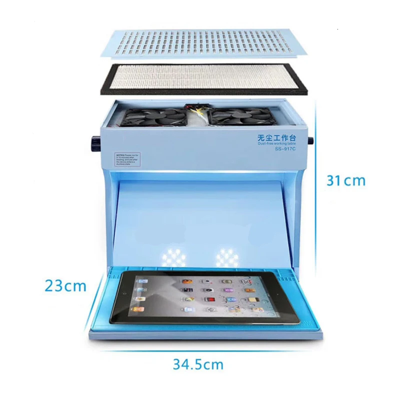 Powerless Miniature dust free clean room Cleaner for Mobile Phone LCD repair