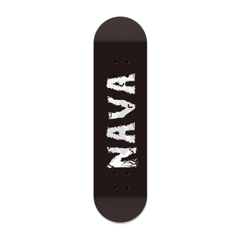 

NAVA 80*20cm 31*8 Inch Double Rocker Skateboard Deck 7 Layers American Maple Children Adult Black Forest