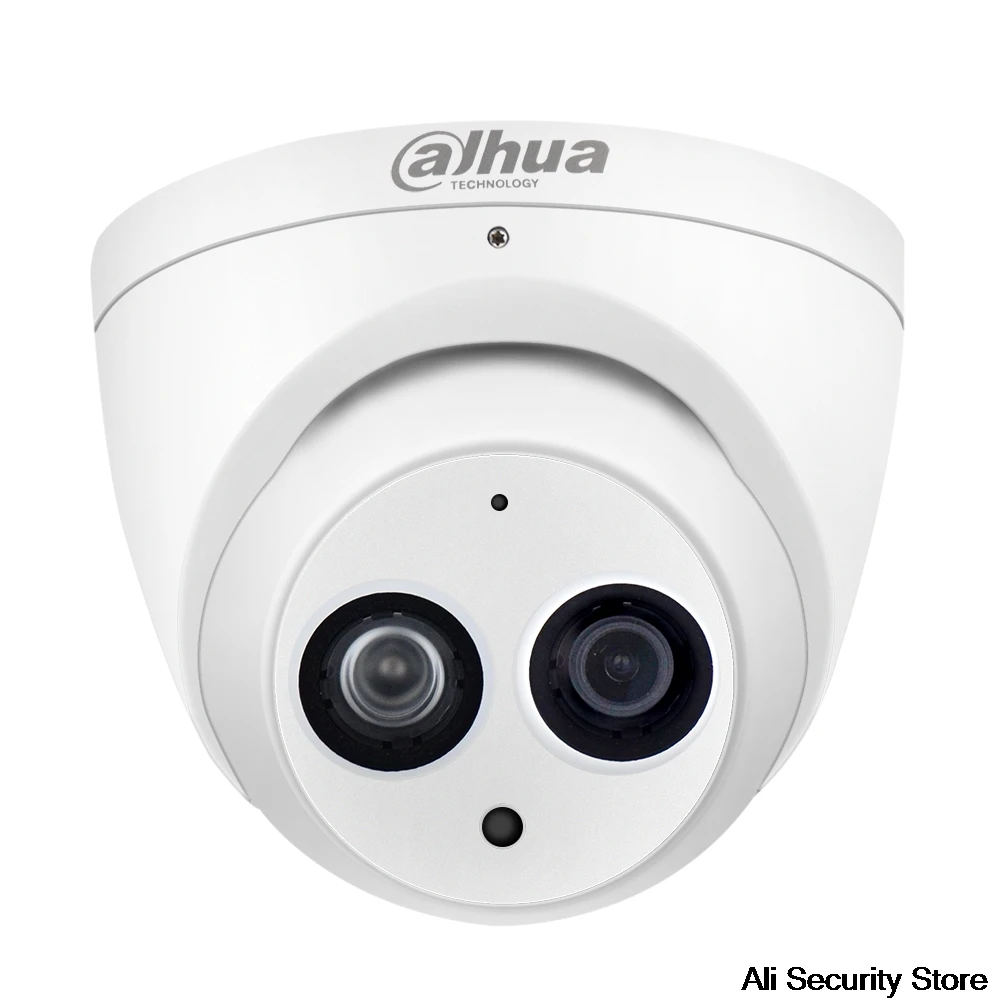 Оригинальная купольная IP-камера Dahua 8 Мп H.265 WDR с микрофоном 50 м IP67 разъем для ИК
