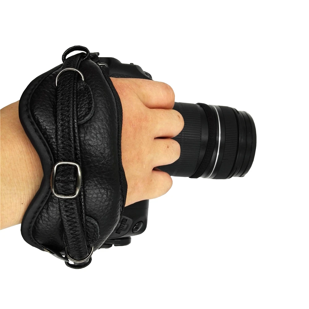 Универсальная кожаная ручка для DSLR камеры наручный ремешок Canon 1000D 550D 600D Nikon Sony