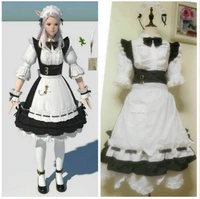 hot sale miqo te maid servant work clothes dress cosplay clothes