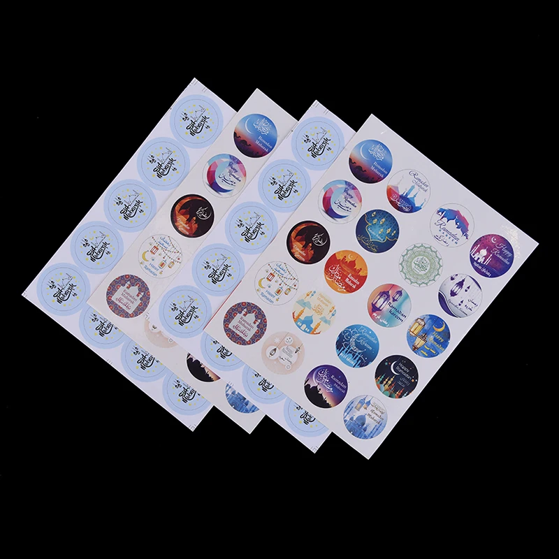 60 шт/3 листа украшения товары Рамадан ИД украшение Мубарак бумажный стикер