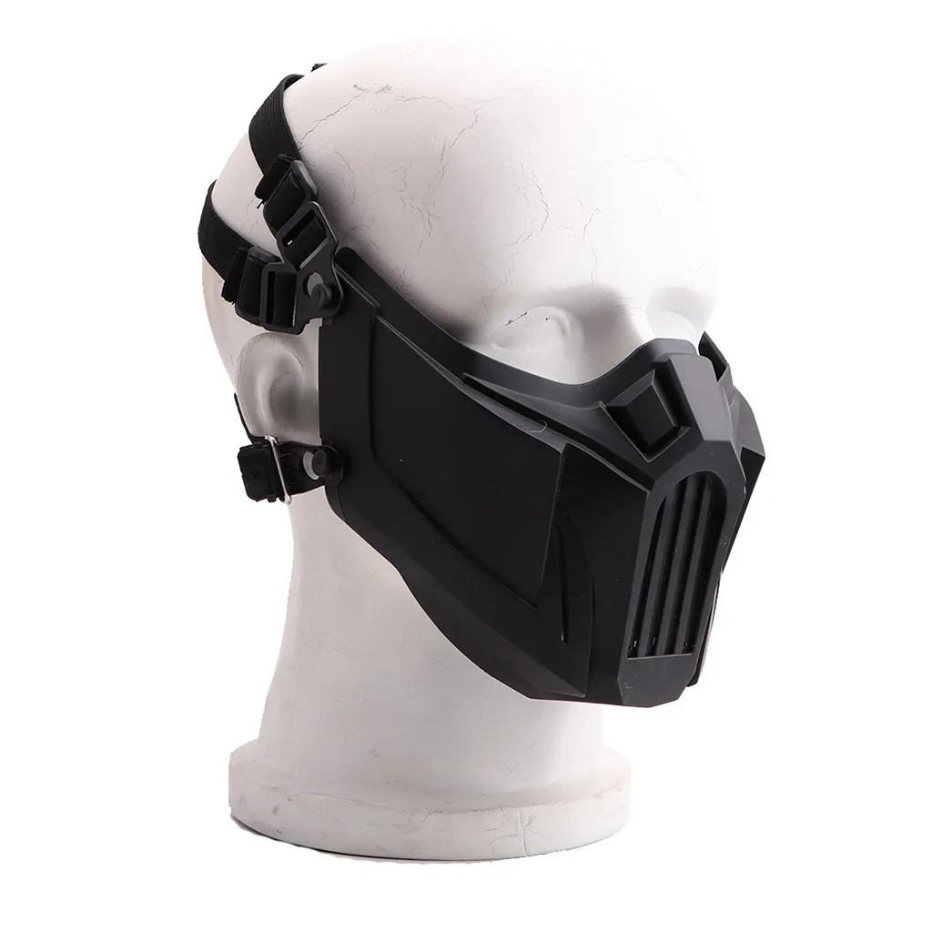 

Skiing Cosplay Masquerade mask Safety Dustproof mascaras Cycling Halloween Face Respirator Mask Sdjustable cosplay Outdoor mask