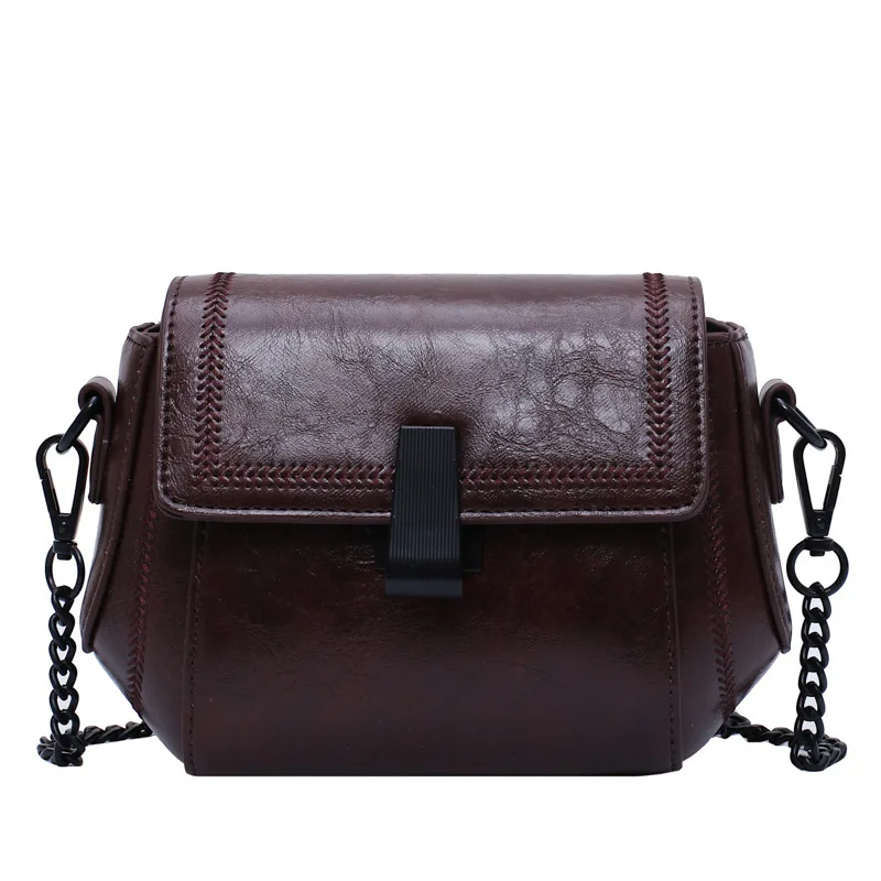 High-quality female bag new tide pu solid color shoulder messenger fashion wild Korean version of the net red | Багаж и сумки