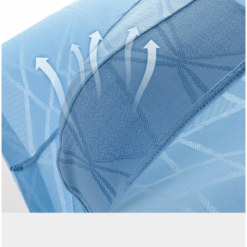 Ice Silk Seamless Jacquard Man Underwear Thin Traceless Mens Boxer Shorts Transparent U Convex Cuecas Boxers Calzoncillos | Мужская