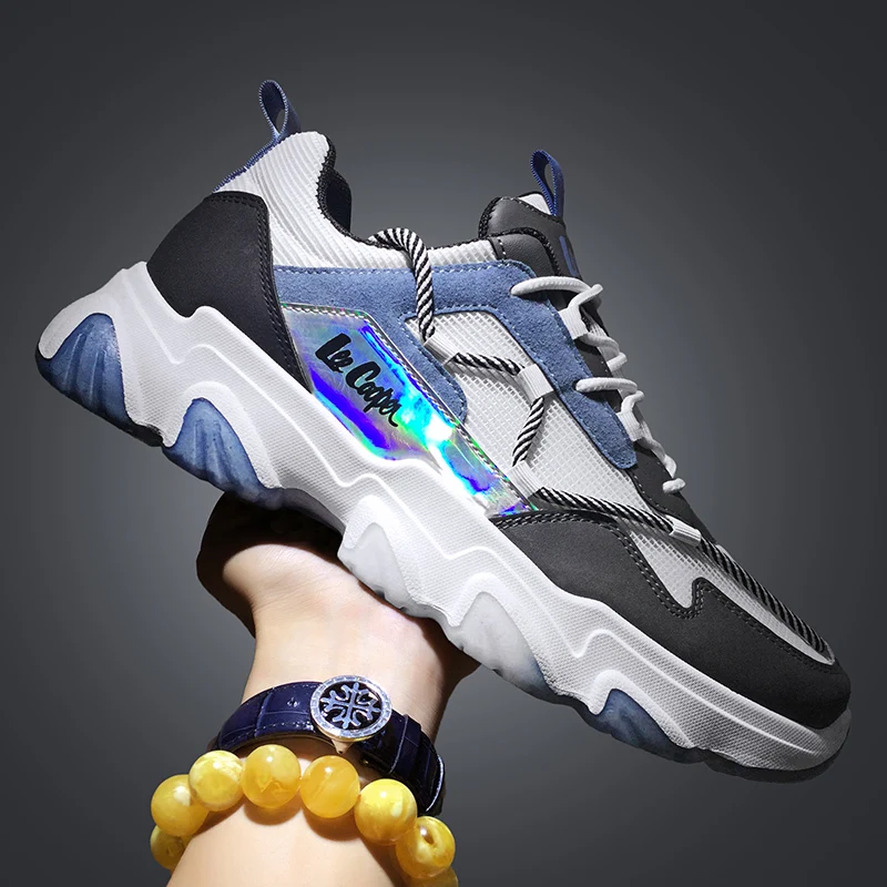 

Весна-осень, Модные дышащие мужские кроссовки на массивной подошве, уличный стиль, мужская повседневная обувь для взрослых, спортивная обув...