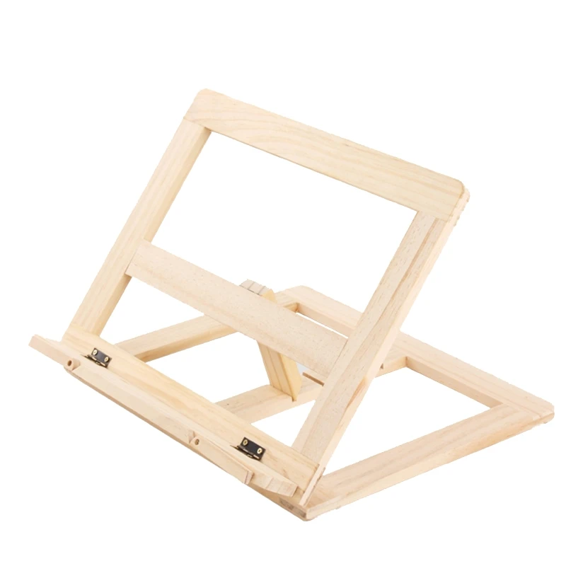 2022 New Wooden Table Easel Cookbook Stand Text Book Tablet Rest | Канцтовары для офиса и дома
