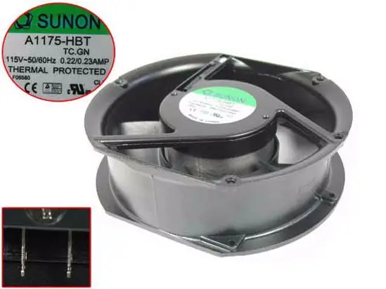 SUNON A1175 HBT TC.GN AC 115V 0.22A 172x151x51 мм 2 контактный Сервер вентилятор охлаждения|Кулеры и