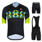 Комплект велосипедной одежды для мужчин, одежда для команды, лето 2021, мужской костюм для соревнований с коротким рукавом, тренировочная дышащая легкая гоночная форма, Новинка