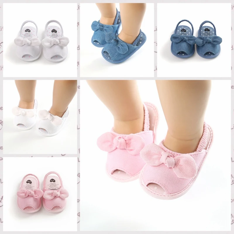 

Summer Baby Girls Breathable Anti-Slip Shoes Butterfly-knot Pattern Sandals Toddler Soft Soled First Walkers Shoes12