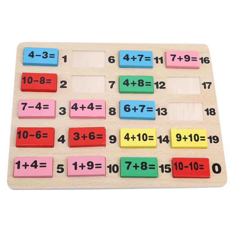 

Wooden Colorful Digital Computing Preschool Mathematics Domino Game Early Childhood Education Development Intelligence Toys