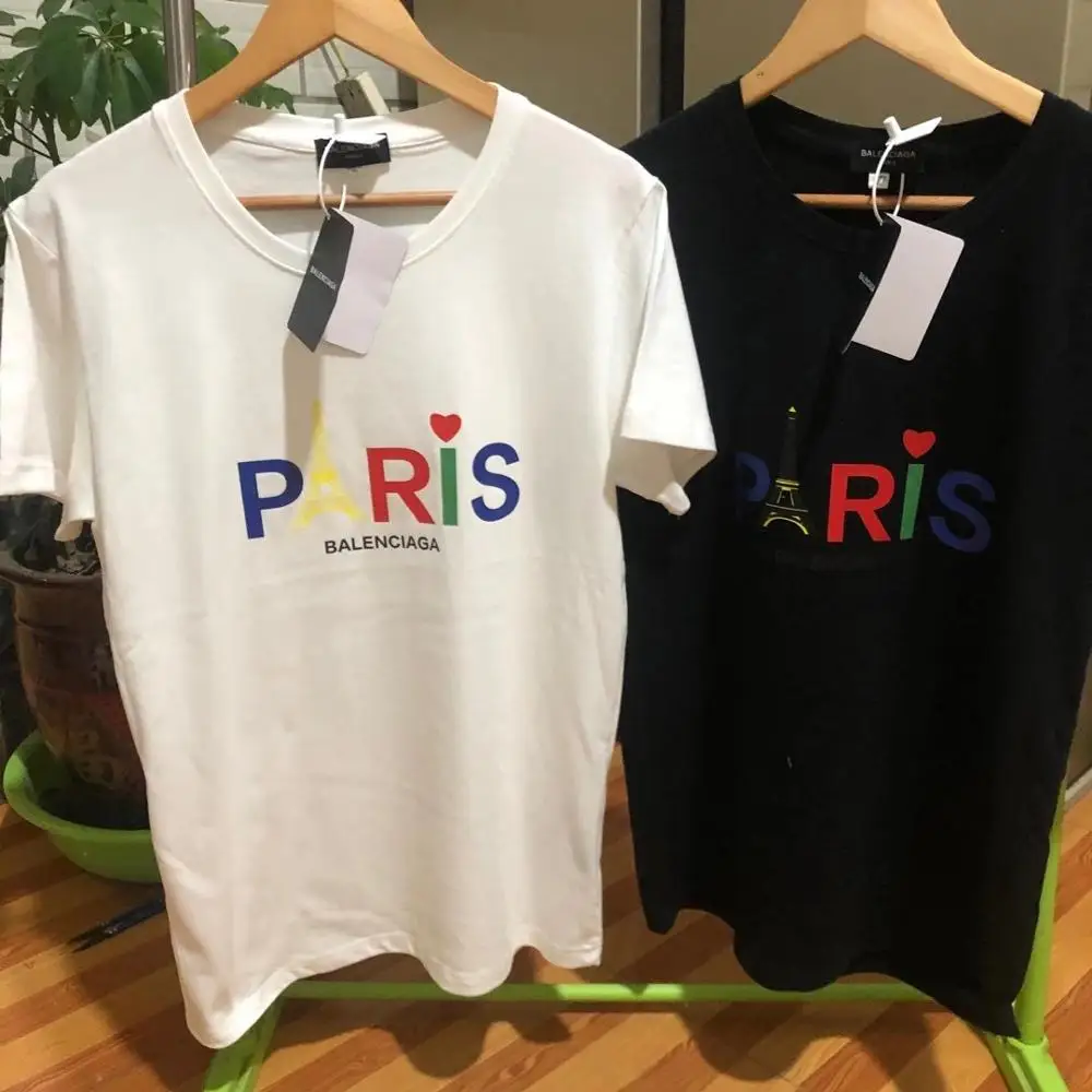 

2020 new fashion summer cotton solid t-shirts for men and women lovers leisure cotton short sleeve T-shirt S - 5XL