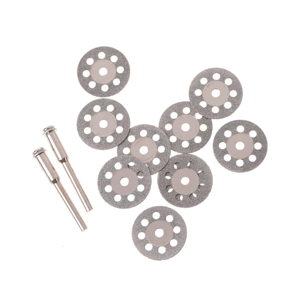 

20 мм аксессуары Алмазный шлифовальный круг 10 шт./лот мини дисковая пила режущий диск алмазный абразивный диск роторный инструмент