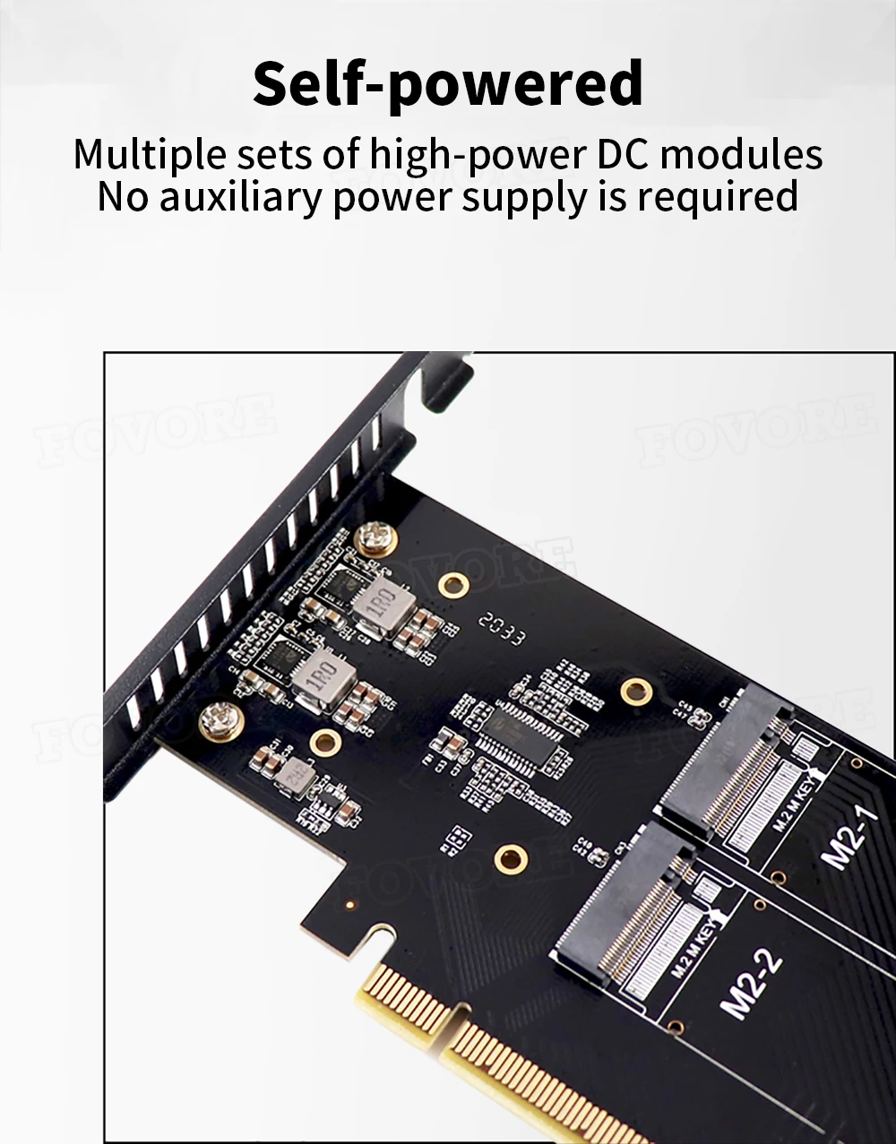 

M2 PCIe adapter PCI-e X16 M.2 NVME M Key 4 port SSD converter adapter M2 PCIe adapter VROC RAID Expansion Card